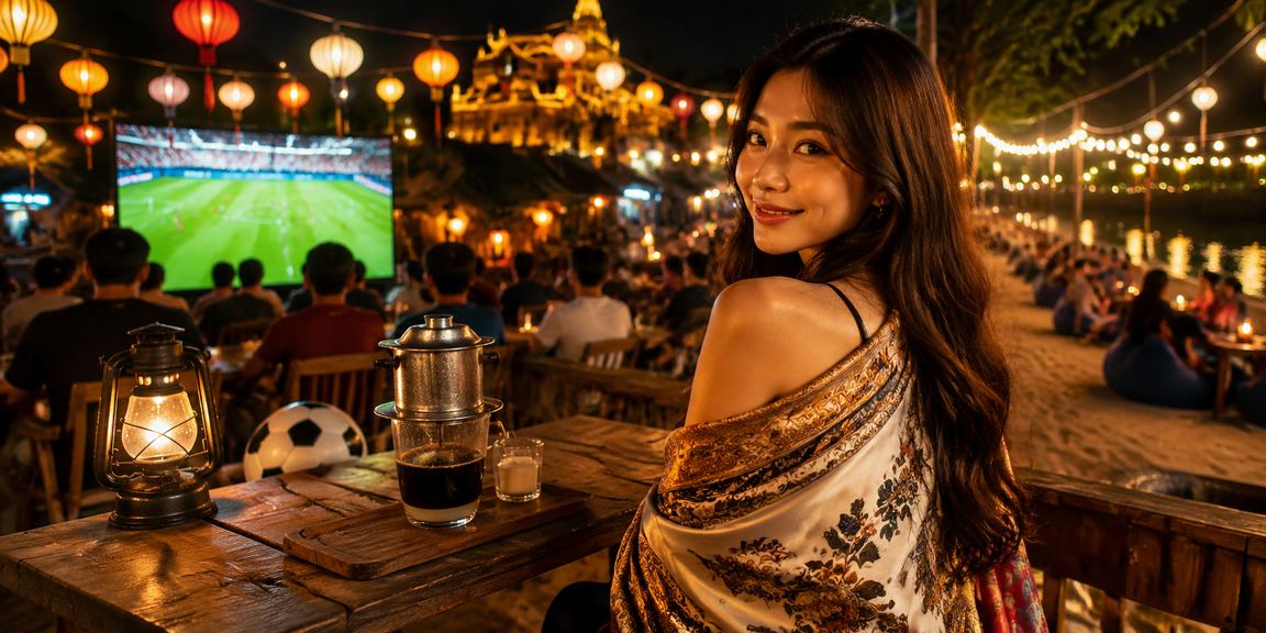 Người hâm mộ thể thao tại Huế theo dõi tỷ lệ kèo qua điện thoại