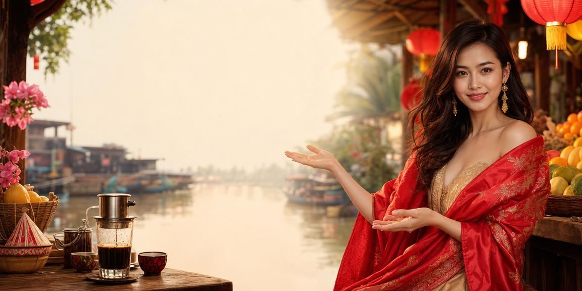 Người dùng vùng Mekong đặt cược qua điện thoại bên bờ sông buổi chiều