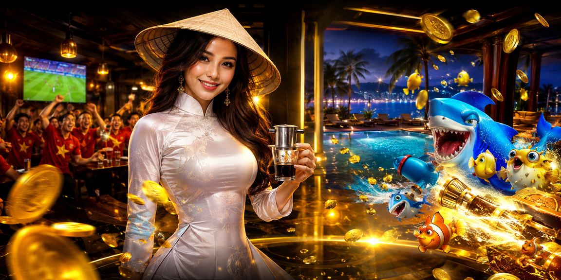 Người chơi tại Nha Trang thưởng thức game bắn cá cùng cà phê theo phong cách Việt Nam